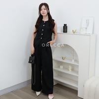 Gambar ORECCA - Pevita Blouse Atasan Wanita Tanpa Lengan Wanita - Black dari Orecca.id Kota Administrasi Jakarta Barat 3 Tokopedia