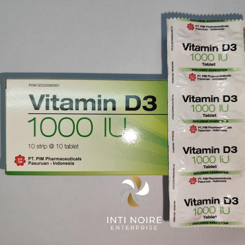 Vitamin D3 1000 IU suplemen kesehatan - Shop | Tokopedia