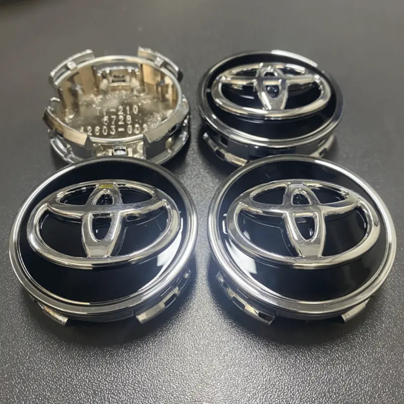 4 Pieces of 62mm Car Center Caps Suitable for Toyota Corolla, Camry, Innova, Avanza(2016-2021), Estimate, Revo, Highlander, Levin, Reiz, New Rav4 Original Car Center Hub Cap