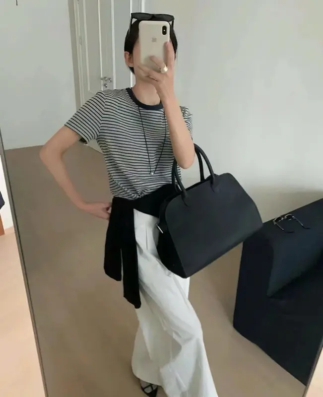 Áo thun babytee kẻ ngang form vừa chất cotton SUMIISHOP mã A03 Nữ 1