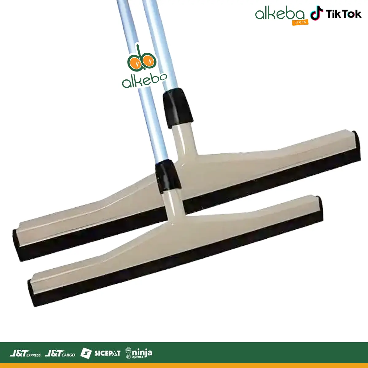 Floor Squegee 55cm dan 75cm Coklat Import - Wiper Lantai Busa Dorongan Air Gagang Pembersih