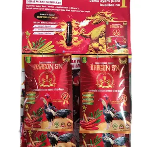 Dragon SN Formula Khusus Ayam Laga Suplemen Super Kuat Agresif Bertenaga Stamina Berlipat Tahan Pukul 14 Kapsul