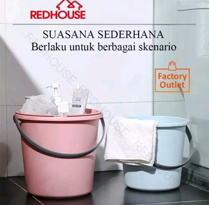 Ember Air Plastik 16 L Tanpa Tutup Warna Pastel Ember Mandi Redhouse -Zh 3