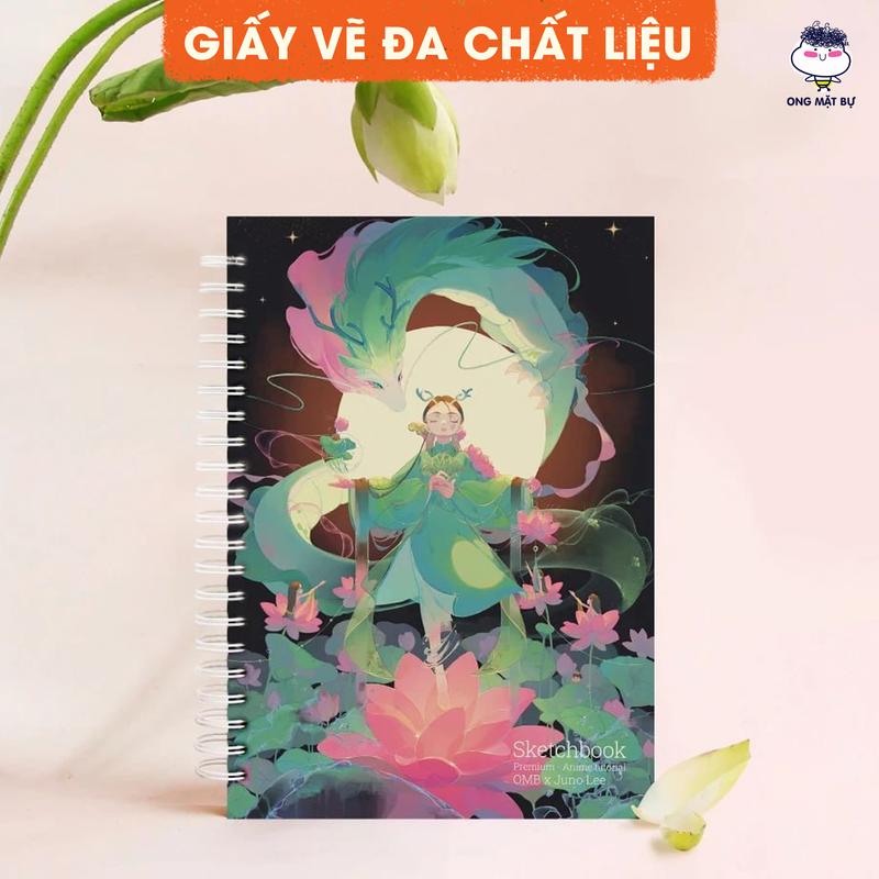 Sổ Vẽ Đa Chất Liệu Ong Mặt Bự - Sổ Phác Thảo SEN - Sketchbook Không Kèm Tài Liệu Vẽ