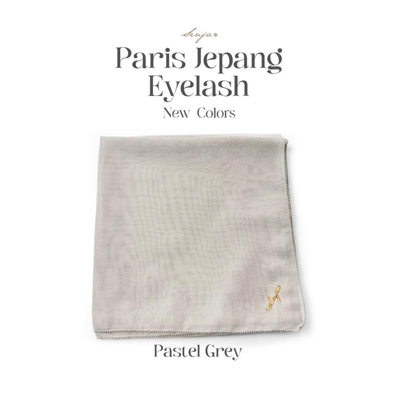 senja.id paris jepang eyelash Kerudung Nyaman / Muslim / Gold / Jilbab Basic / Segi / Square / Lembut / Instan / Voal / Merah / Empat 5
