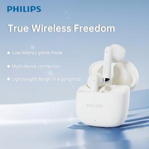 ฟิลิปส์ TAT1020 หูฟังบลูทูธไร้สาย แบบครึ่งในหู คุณภาพเสียงสูง ระบบตัดเสียงรบกวนสำหรับเกม อุปกรณ์  มือถือ headphone