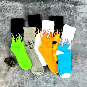 Kaos Kaki Tebal Oldschool Motif Api