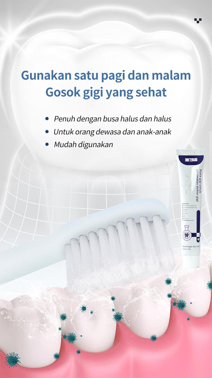 【BPOM】DOKTERGIGI with COD 2pcs Pasta Gigi Biofarmasi untuk Memperbaiki Masalah Gigi dan Memperbaiki Agen Pemisah Perbaikan Cepat Gigi Berlubang Mulut  Gusi 【KISSIKA by DOKTERGIGI】