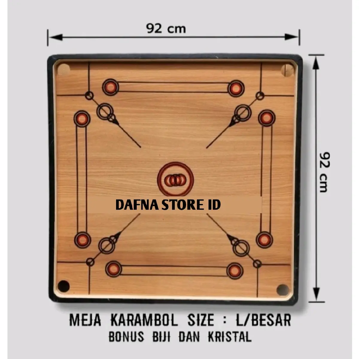 MEJA KARAMBOL PAPAN KARAMBOL BONUS KOIN KARAMBOL DAN KRISTAL Board