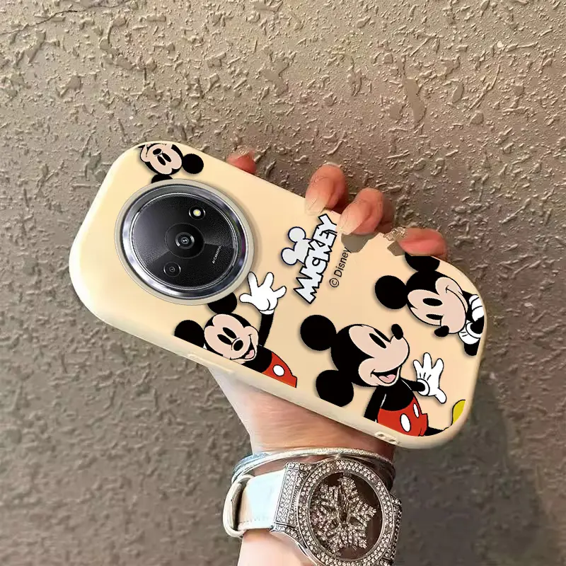 Untuk Xiaomi Redmi A3 Casing dengan Gaya Kawaii casing Cincin pelindung kamera logam Casing Pelindung Casing Feminim Casing Anti Gores A3x Casing dengan gambar Casing Motif Kartun Casing Lembut Casing Silikon 1