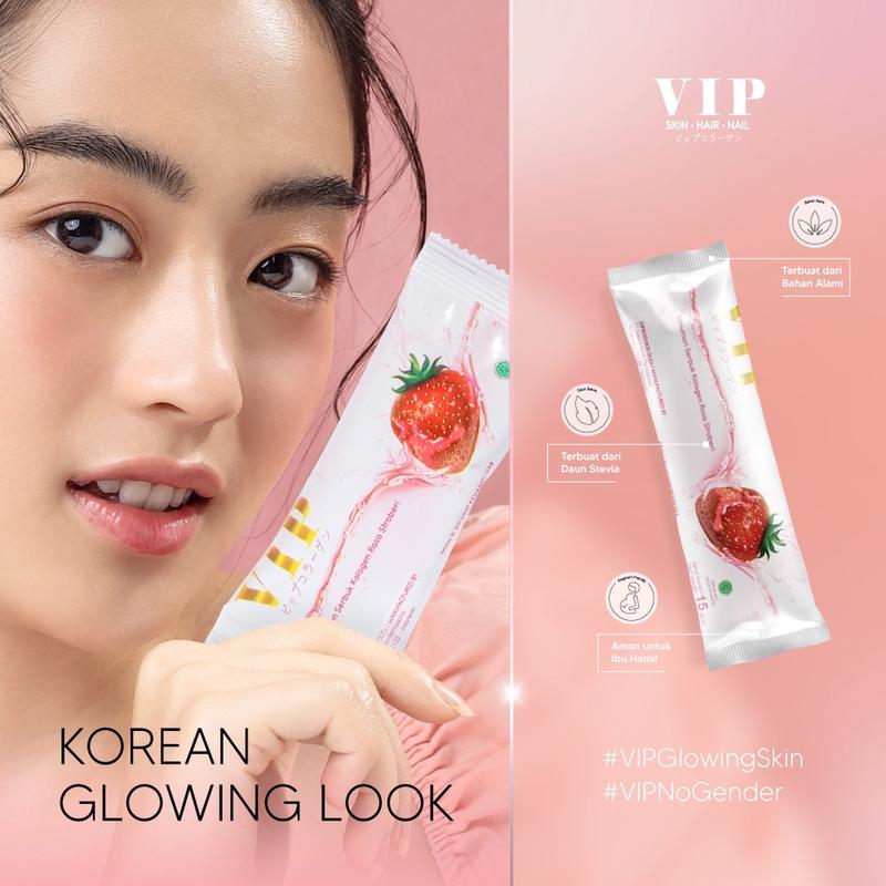 VIP Collagen Premium 2 BOX isi 40 Sachet | Minuman Kolagen Untuk Kulit, Kuku, & Rambut | Dengan fish collagen untuk mencerahkan | BPOM & HALAL 4