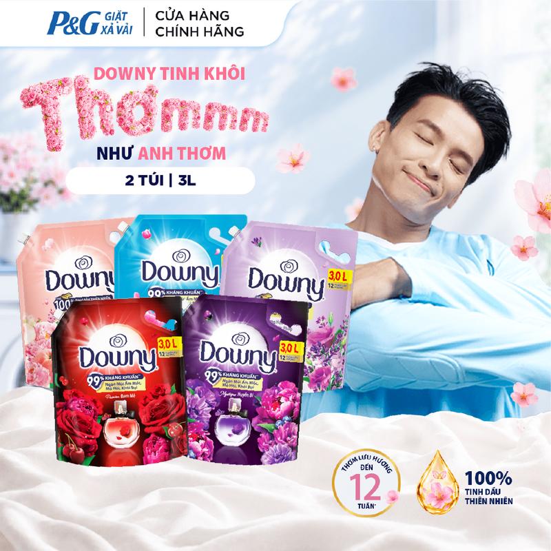Combo 2 túi Nước xả vải Downy 3L Nhiều Mùi Hương