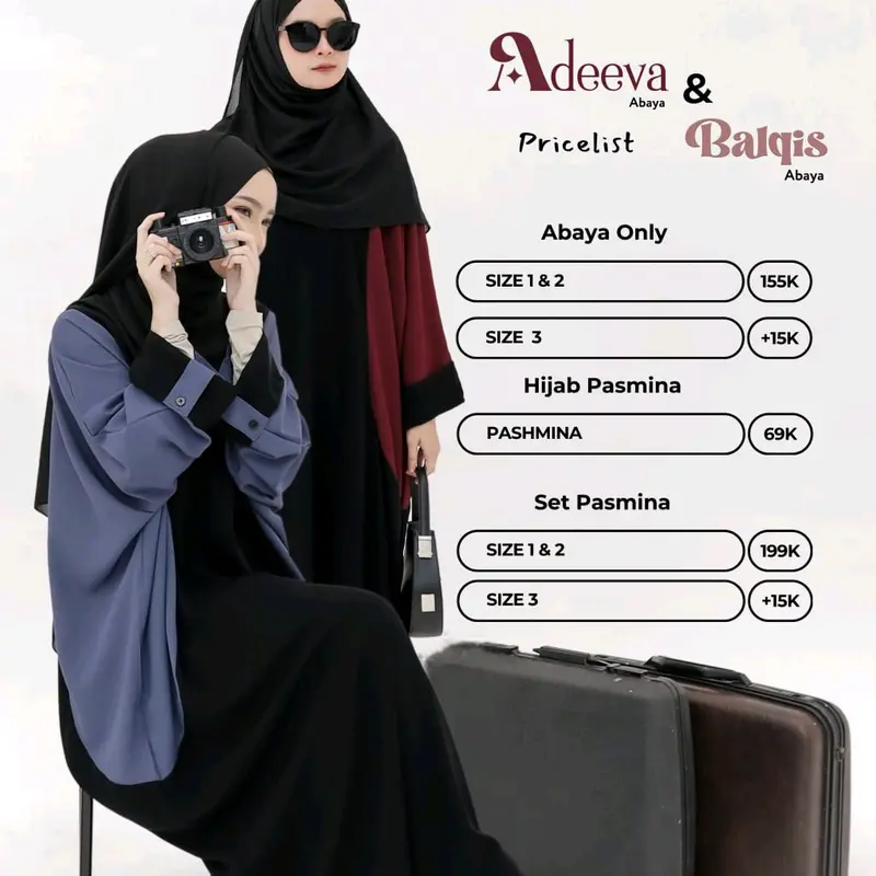 saz daily | adeeva balqis abaya by saz daily 2
