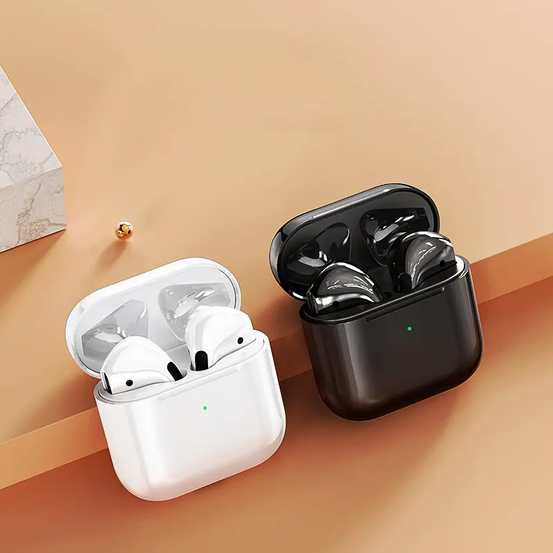 Tai Nghe Nhét Tai Nghe Bluetooth Pro 4, Chính Hãng, Âm Thanh Nổi, Không Dây 5.0, Tai Nghe Bluetooth, Điều Khiển Cảm Ứng, Khử Tiếng Ồn, Thích Hợp Cho Chơi Game, Tai Nghe, Gói 4
