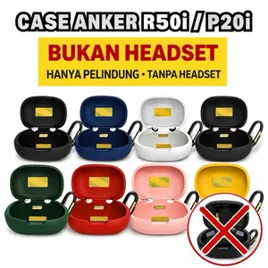 Case R50i Silikon Transparan untuk Anker R50i P20i & Soundcore Pelindung Cover Lembut dan Nyaman