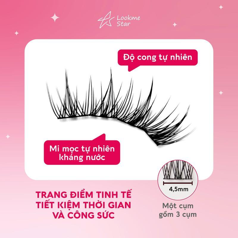 Nữ Lông Mi Dài, Tự Dính, Không Cần Keo Có thể tái sử dụng, nhiều lần Cosmetic Mỹ Phẩm 6
