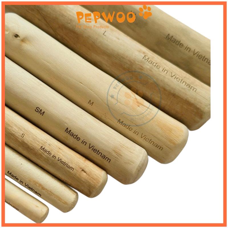Thanh Xương Chó Gặm Gỗ Quế Size SM PEPWOO 100% Tự Nhiên | MADE IN VIETNAM 1