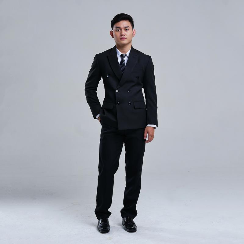 Mubeng - Elegant Jas Double Breasted Slimfit Wool Italy 7