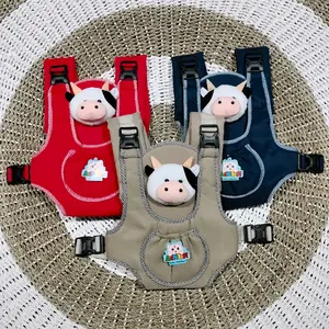 Gendongan Bayi Depan Model Ransel Boneka Sapi COD - Harga Promosi waffle tartan navy shape