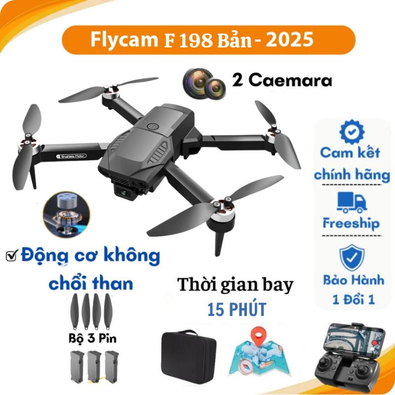 PIycam Mini, Flycam Giá Rẻ, Máy Bay Không Người Lái F198 Camera  Kép