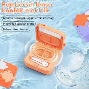 New Upgraded Portable Ultrasonic Softlens Cleaner & Travel Kit/Softlens Elektrik Pembersih /Automatic Contact Lens Cleaner