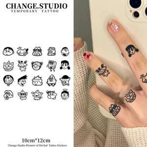 รอยสักชั่วคราว ดีไซน์น่ารัก ขนาดเล็ก ติดทนนาน 15 วัน กันน้ำ ไม่กลัวแรงเสียดทาน สติ๊กเกอร์รอยสัก