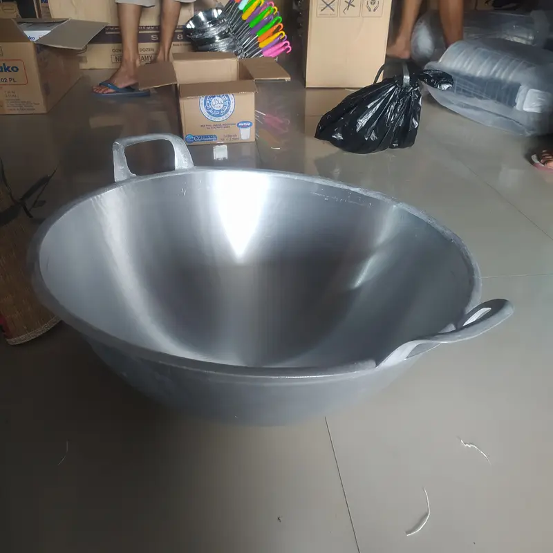 Wajan Cekung No 22 Kuali Jumbo Besar Diameter 50cm Wok pan Kuat Anti Pecah anti lengket 4