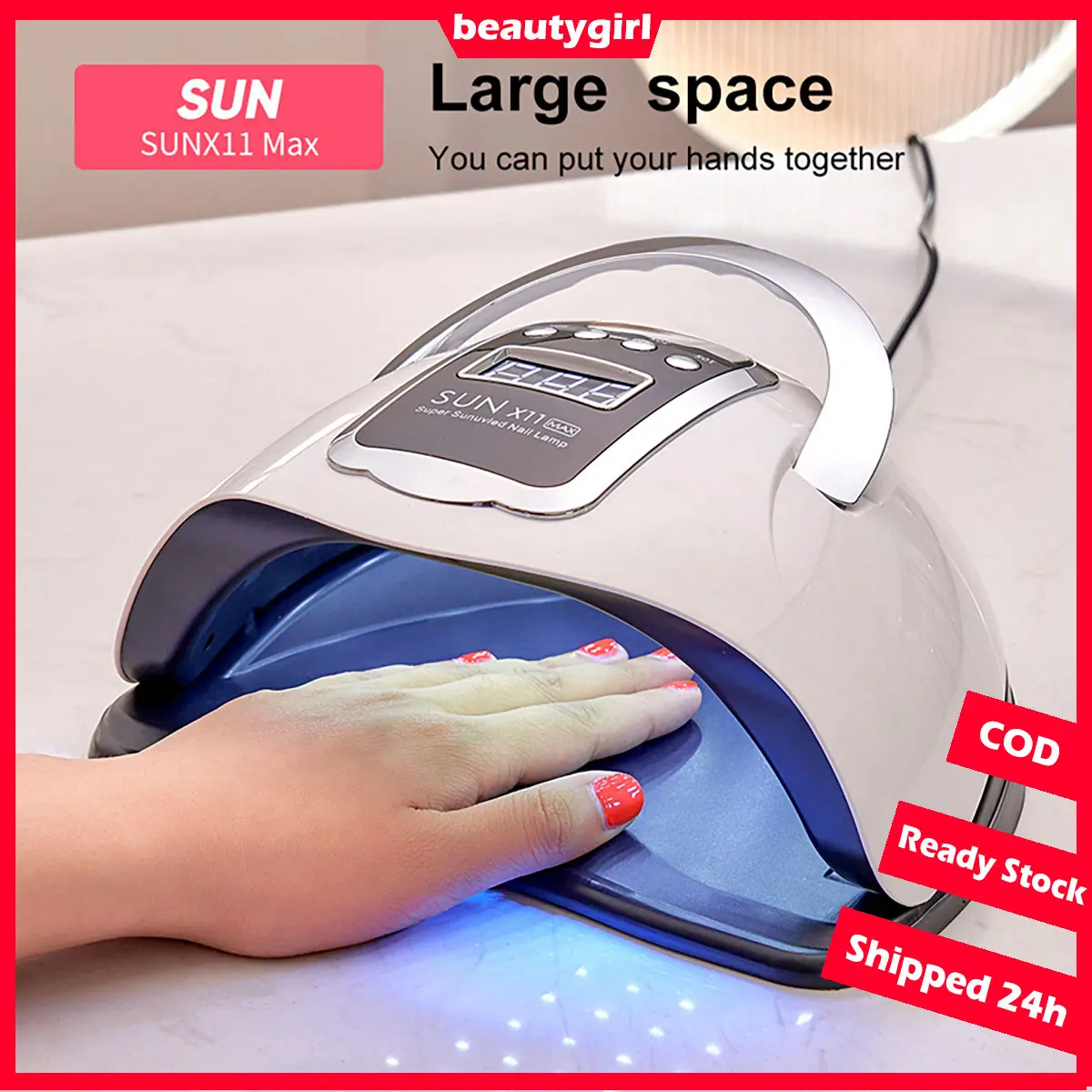 Lampu Pengering Kutek Gel SUN X11 Max 280W 66Leds uv nail art Led UV Nail Lamp Alat sinar uv nail art lampu led nail art nail sticker gel uv lamp pengering kutek Tangan Kuku