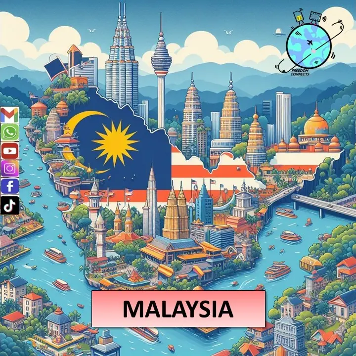 MALAYSIA UNLIMITED DATA SIM CARD (5GB) High Speed 4G DATA (3-30days)