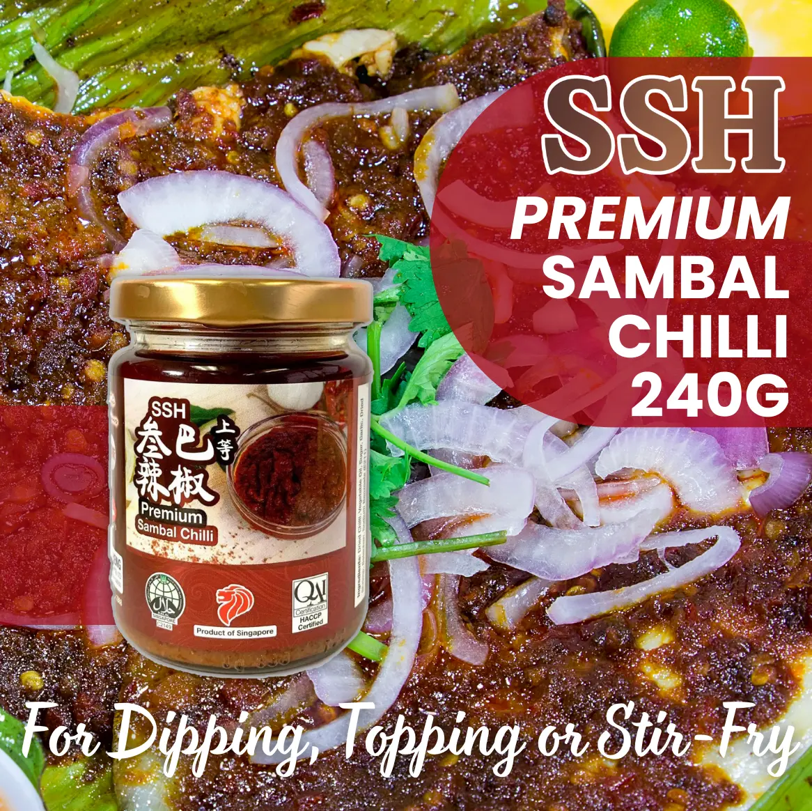[SSH Sauces] Premium Sambal Chilli 240g: For Dipping, Topping or Stir-Fry