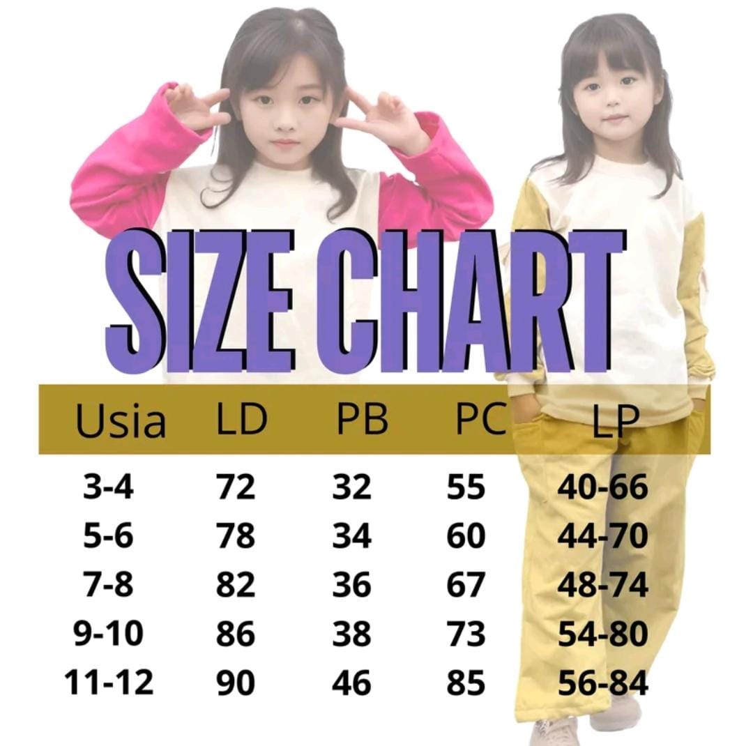 Zahra Little Wear Cod Setelan Sweater Smilee Anak Perempuan Outfit Viral Bahan Babyterry Tebal Adem Lembut Nyaman Usia 1-12 Tahun