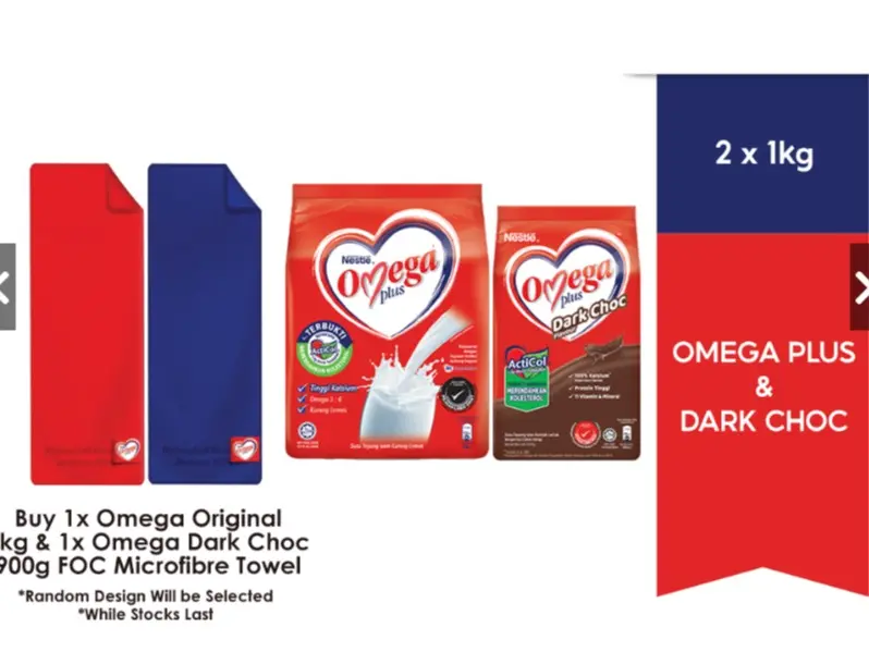 Nestle Omega Plus Milk Powder 1 KG / ORIGINAL / CHOCOLATE / EXP: WITHIN ...