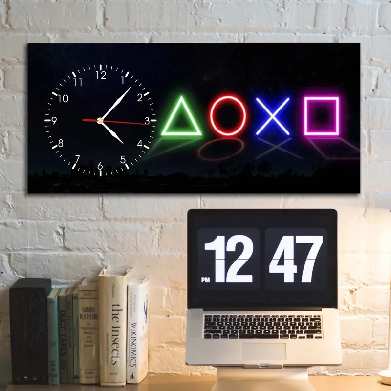 Jam Dinding Gaming Playstations PS Hiasan Dinding Pajangan Kamar Gamers 2