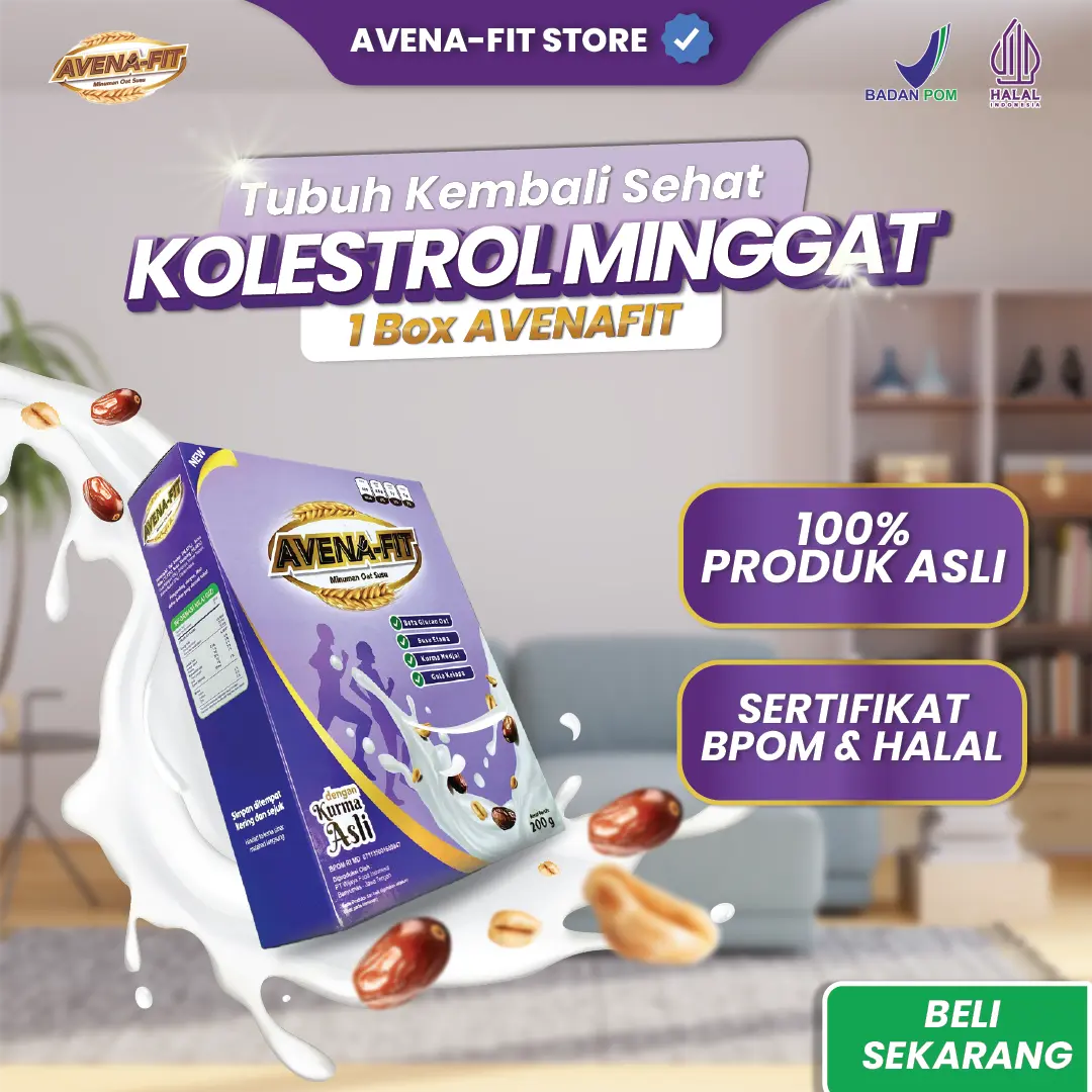 AVENAFIT Oat Susu Untuk Cegah Kolesterol Tinggi & Pengganti Sarapan | 1 Box, 200 gr | Food Sereal Oatmeal