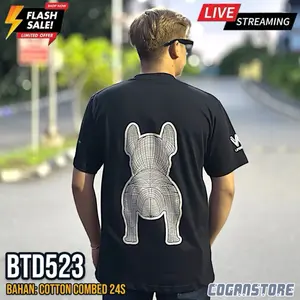 Big Size LW Big Radog Bulit Up Cotton 20s T-shirt Unisex BTD523 - COGANSTORE 12032450