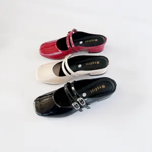 Magdiel Marcia Sandal Wanita Slip on Mule Heels 3 cm