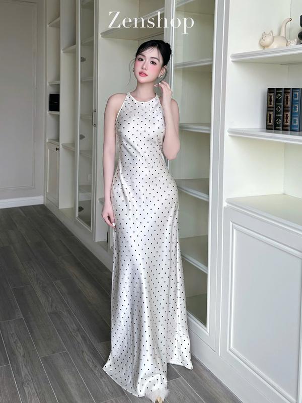  Đầm Dự Tiệc Dáng Dài Cổ Yếm Sang Trọng Thanh Lịch - SENDY DRESS 