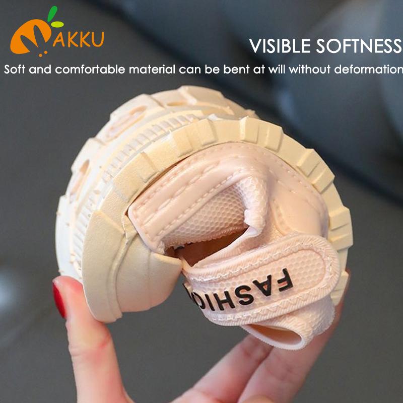 Product Introduction of Sandal untuk Kanak-kanak, Untuk Lelaki dan Perempuan, Anti-perlanggaran, Tapak Lembut, Anti-gelincir, Kalis Air, Lembut dan Selesa, Kasut Pantai Bayi, Fesyen, Rekaan Velcro Comel, Gaya Korea,  Hitam  Merah  Shoes AKKU 38