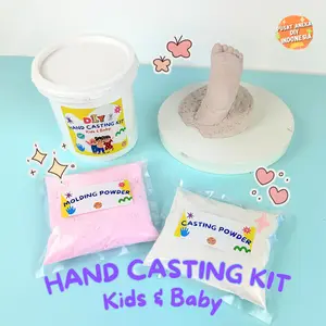 DIY Hand Casting Kit 1 Set For Kids And Baby | Cetakan Patung Tangan Kaki Anak Bayi Keluarga Sahabat