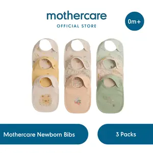 Mothercare Newborn Bibs 3 Pcs - Set Celemek Makan Bayi
