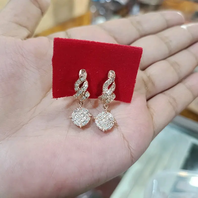 Luxury Emerald and Diamond Statement Earrings Shop Tokopedia