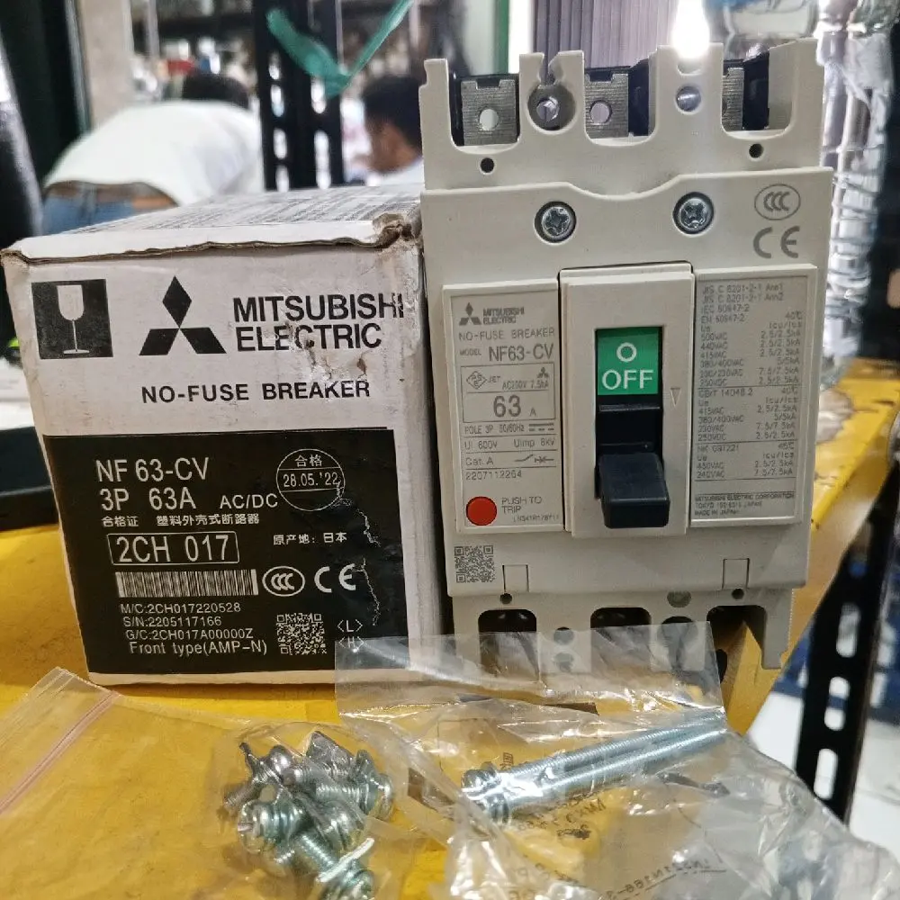 MITSUBISHI NF63-CV 3P 63A MCCB BREAKER