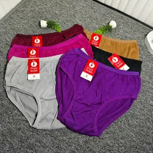 12 Pcs CD Celana Dalam Wanita Katun Polos Putri Indah