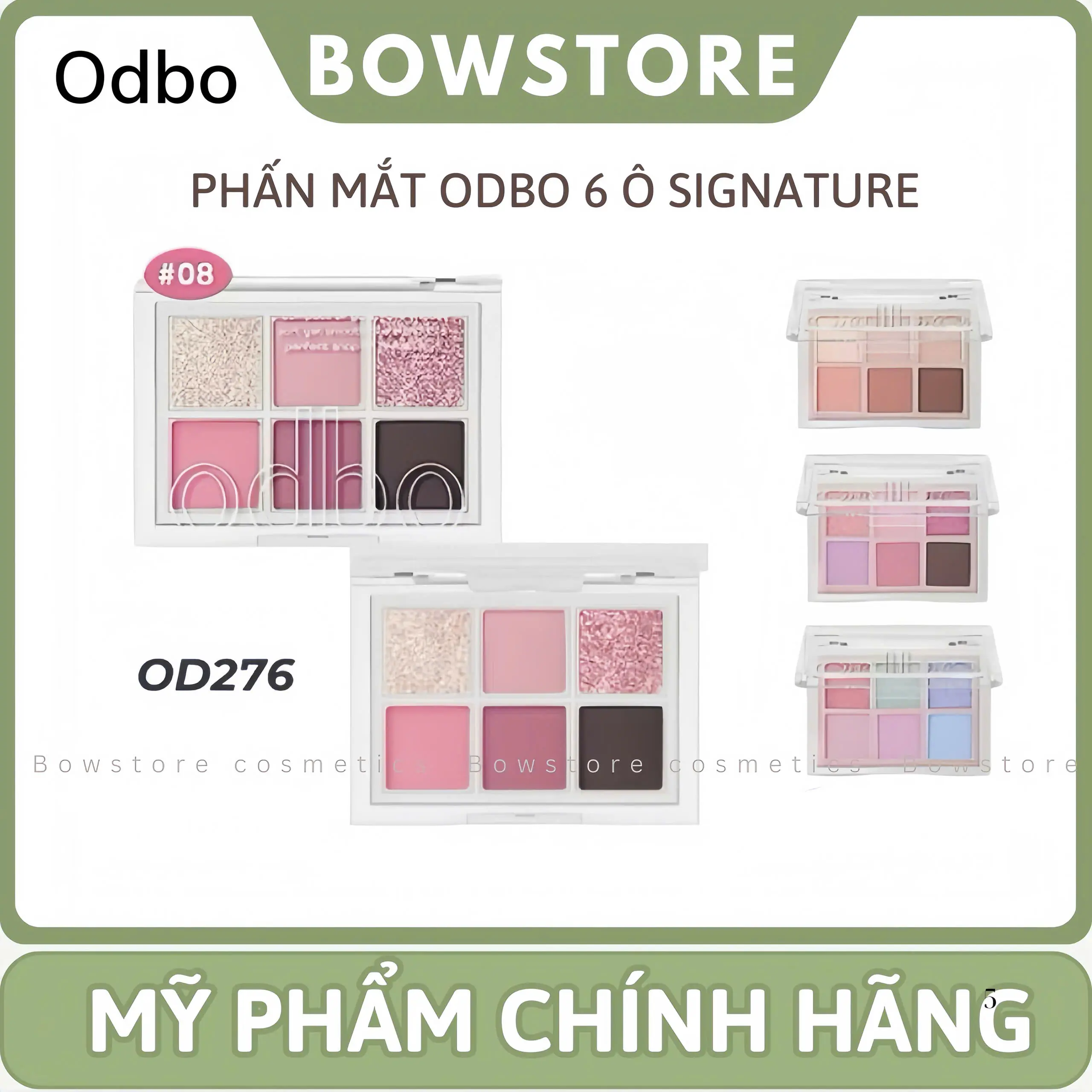 [ODBO] Bảng Mắt 5 Ô Odbo Nhũ Lì, Trong Suốt bảng Phấn Mắt Thái Lan 4,8g Cosmetic Trang Điểm Mỹ Phẩm odbo  5 ô bảng  mắt Eyeshadow