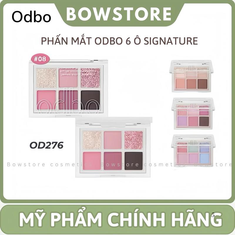   ODBO  Bảng Mắt 6 Ô Odbo Nhũ Lì Trong Suốt bảng Phấn Mắt Thái Lan 4,8g Cosmetic Trang Điểm Mỹ Phẩm odbo  5 ô bảng  mắt Eyeshadow 