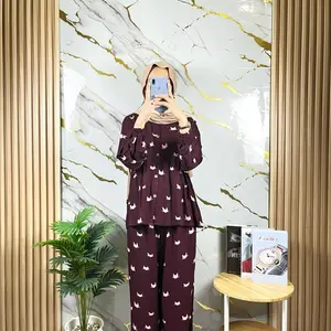 Oneset panjang viral / oneset rampel kulot rayon premium