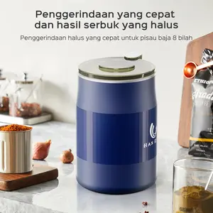 [COD] HAN RIVER Grinder Handheld Electric Serbaguna Bumbu Grinder Jintan Kayu Manis Blender Giling Biji Cengkeh Penggiling Lada kering