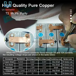 5/10M T2 Pure Copper Strip/Nickel For 18650 21700 Lithium  Battery Pack Spot Welding Tape 0.15mm 0.2mm Nickel Plated Copper Belt - 10nickel 0.2mm