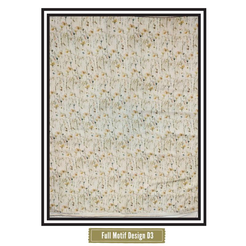 MOTIFS - ( HARGA 0.5 METER ) MILKY ORGANZA PRINT | ORGANZA MILKY  D3 2