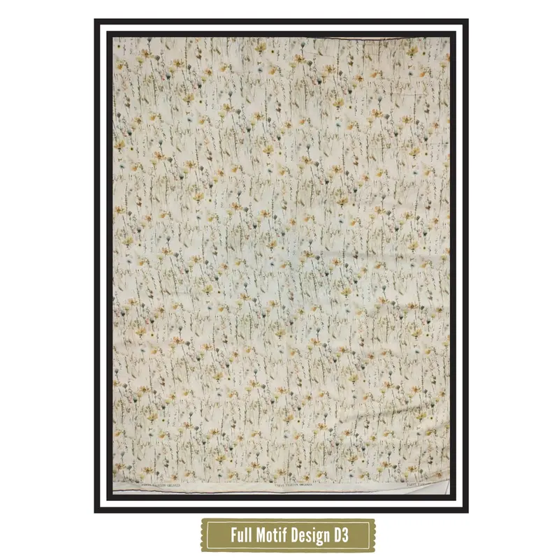 MOTIFS - ( HARGA 0.5 METER ) MILKY ORGANZA PRINT | ORGANZA MILKY  D3 1